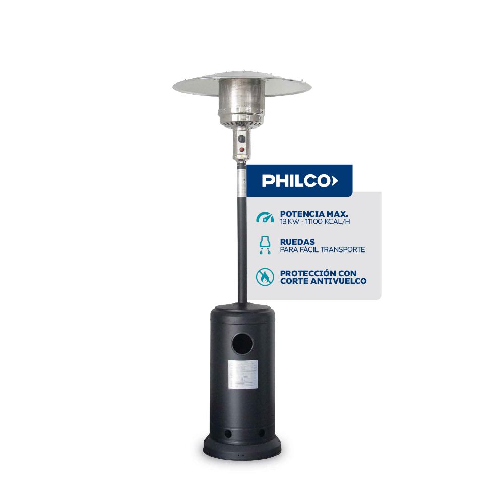 Hongo Estufa A Gas Calefactor Exterior Philco Pzgb2022a