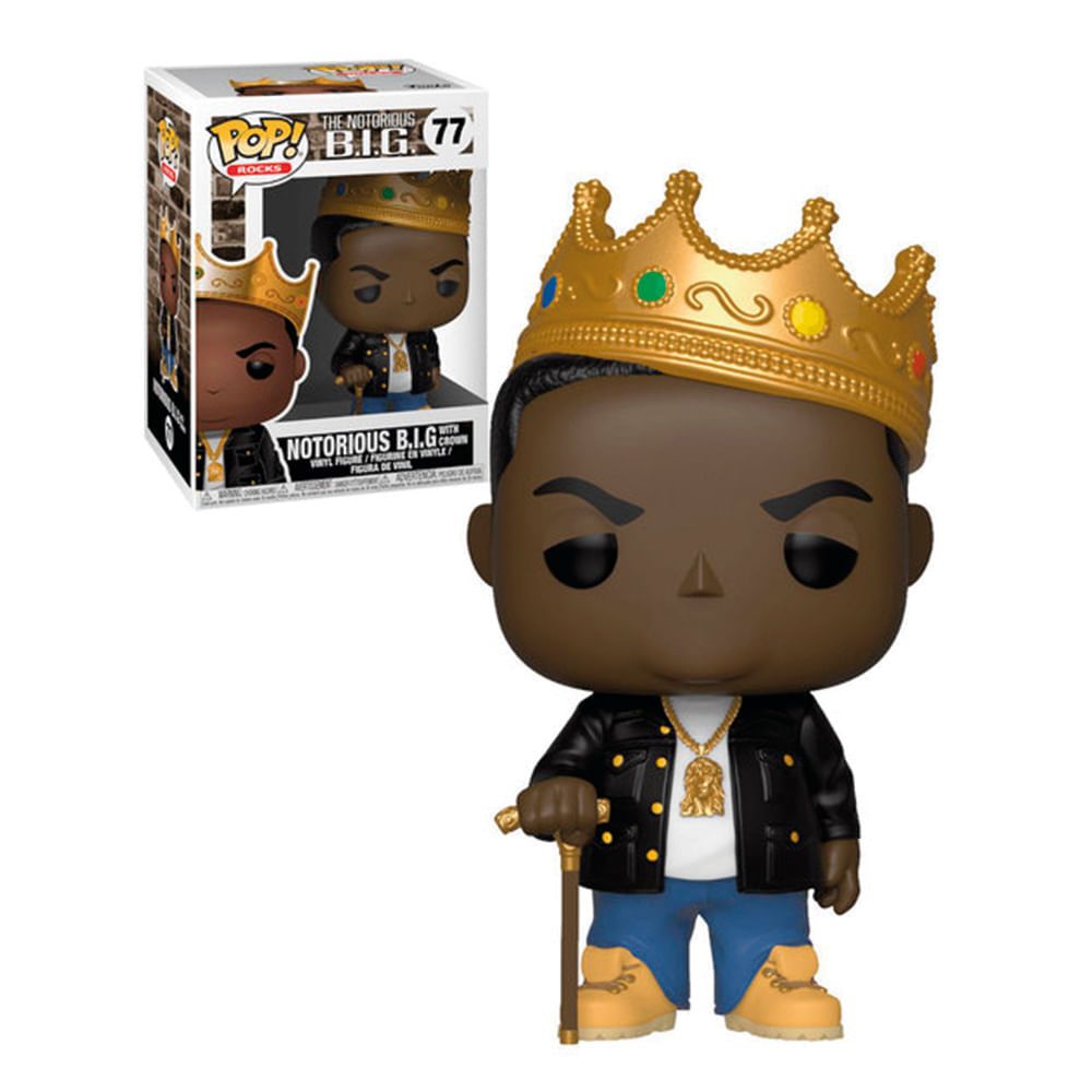 Figura Funko Pop Notorious B I G Crown No Glas