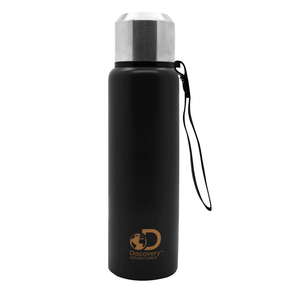 Termo Discovery De Acero Inoxidable 800ml Camping Bicapa Negro