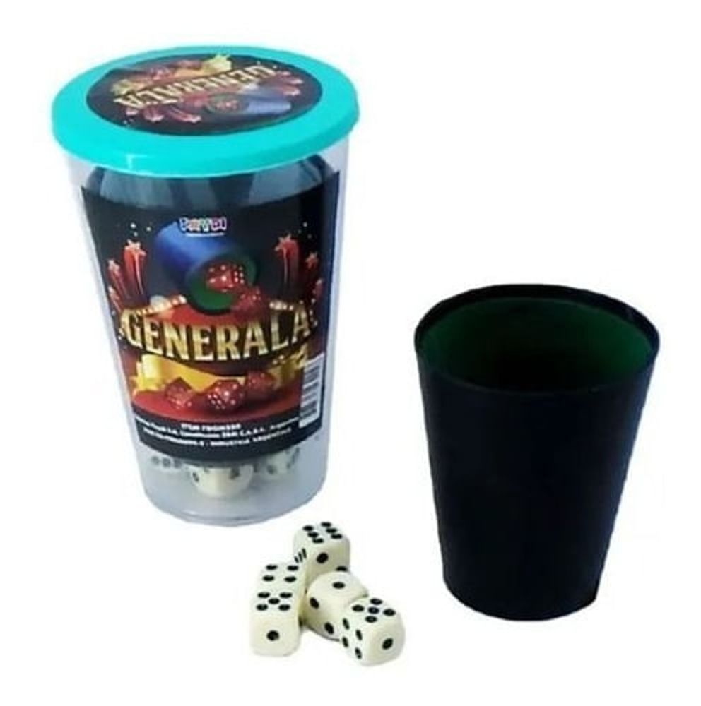 Juego De Generala Con Dados En Vaso Fdgn