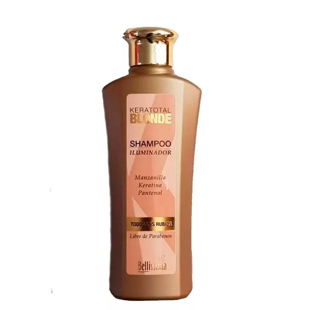 Shampoo Iluminador Keratotal Blonde Rubios Bellissima Ml