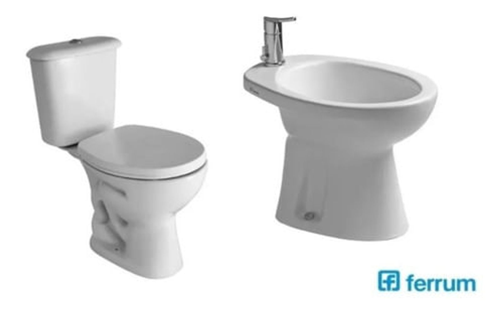 Combo Juego Ferrum Andina Inodoro Largo Mochila Bidet 1