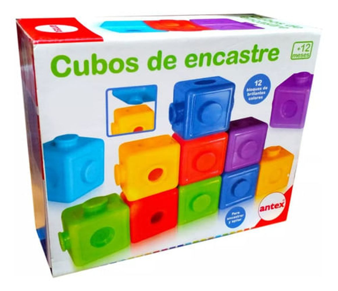 Antex Cubos De Encastre Bebe Didactico Aprendizaje