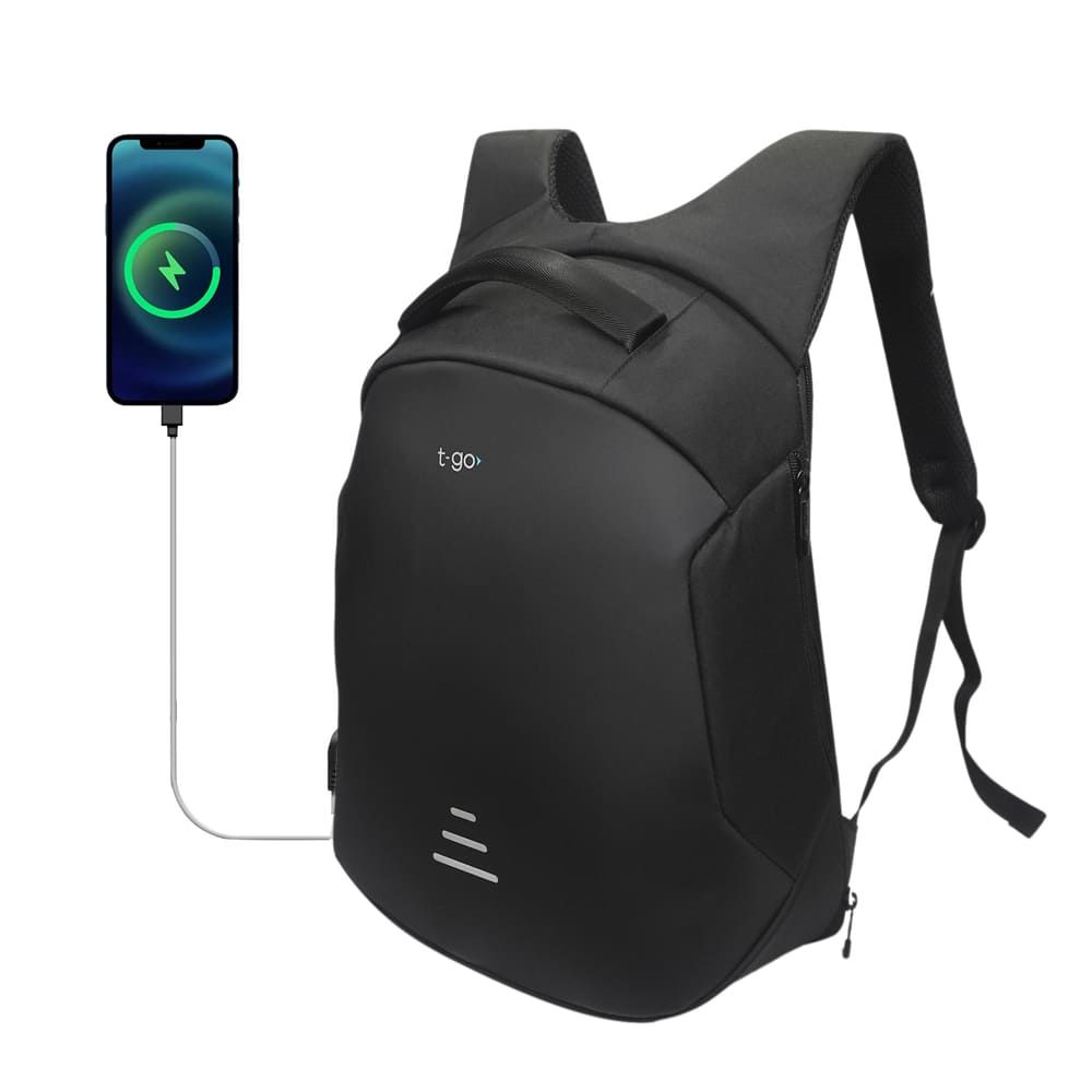 Mochila Impermeable Porta Notebook Ejecutiva Frente R Gido T Go Con Usb