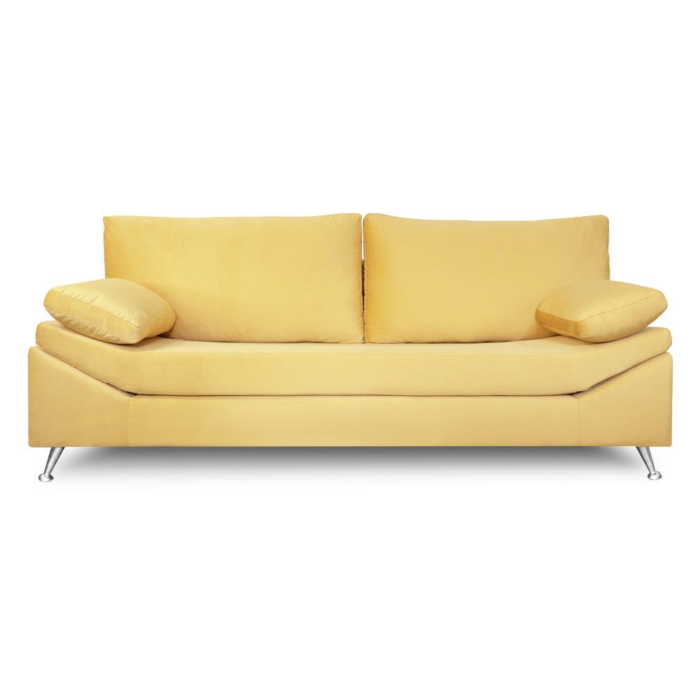 Sillón Dali 3 Cuerpos 180 Pana antimanchas Amarillo Full Confort