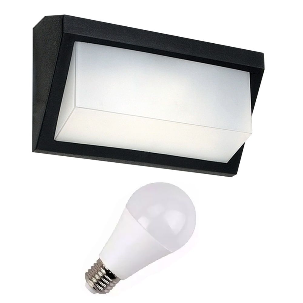 Aplique Exterior Pared Faroluz Foco Led W Calida