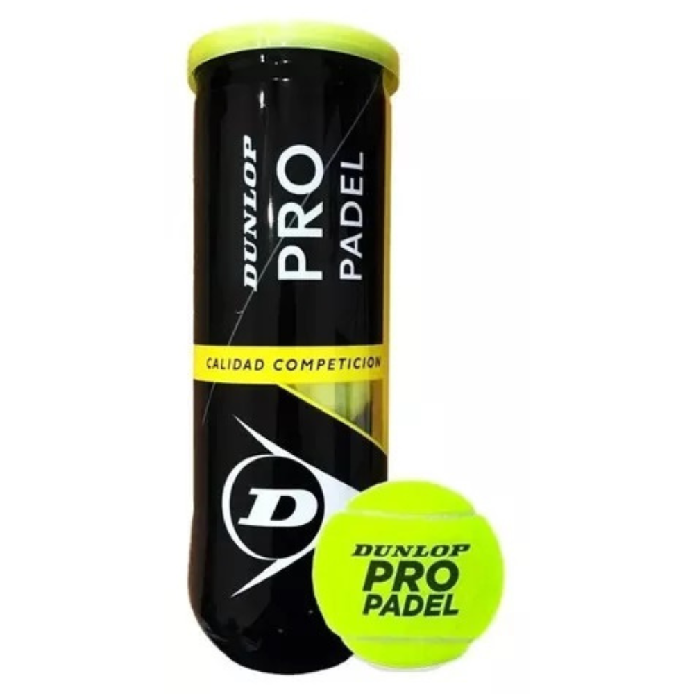 Tubo De Pelotas Padel Dunlop Pro Pack X3