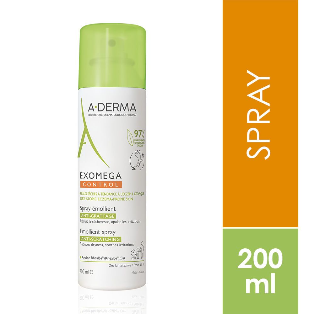 A Derma Exomega Control Spray Emoliente Anti Rascado 200ml