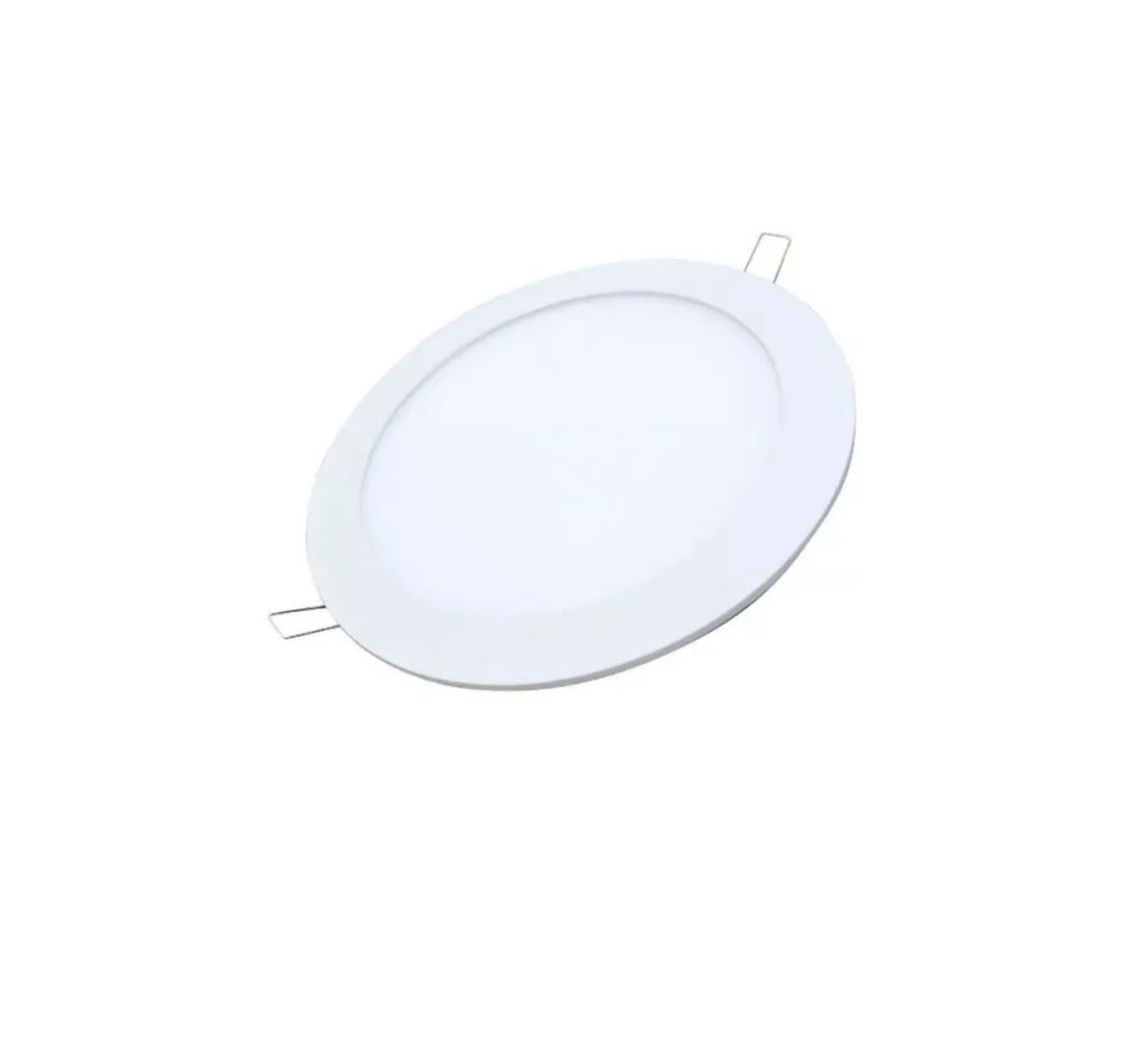 Plafon Led Panel Embutir Techo W Redondo Luz Blanca Fria