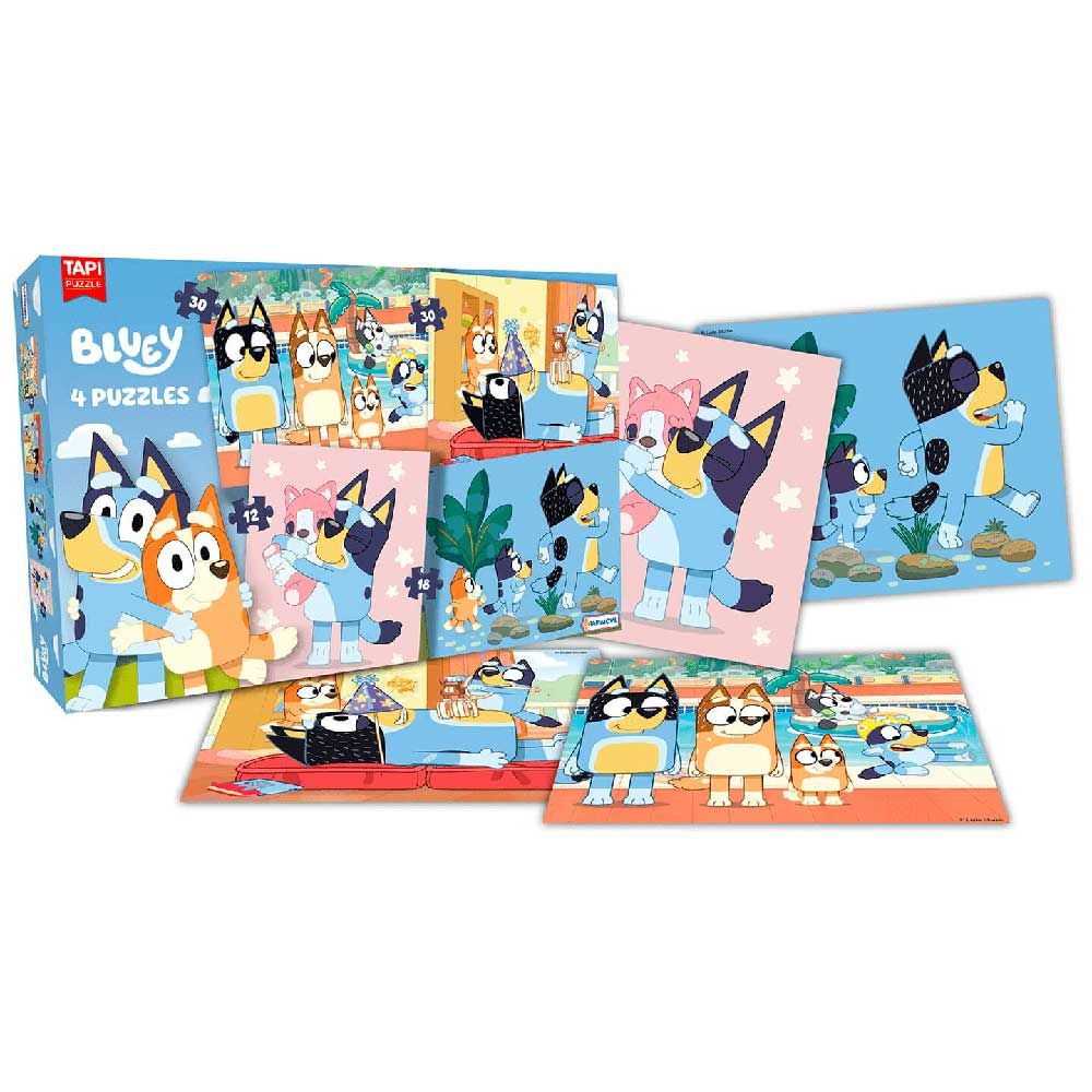 Rompecabezas Bluey 4 en 1 BLU01194