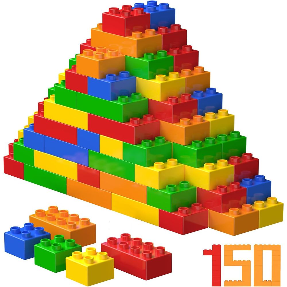 Set De 1330 Piezas De Bloques De Construcción Básicos – Compatibles Con Grandes Marcas, Incluye Puertas, Ventanas Y Árboles