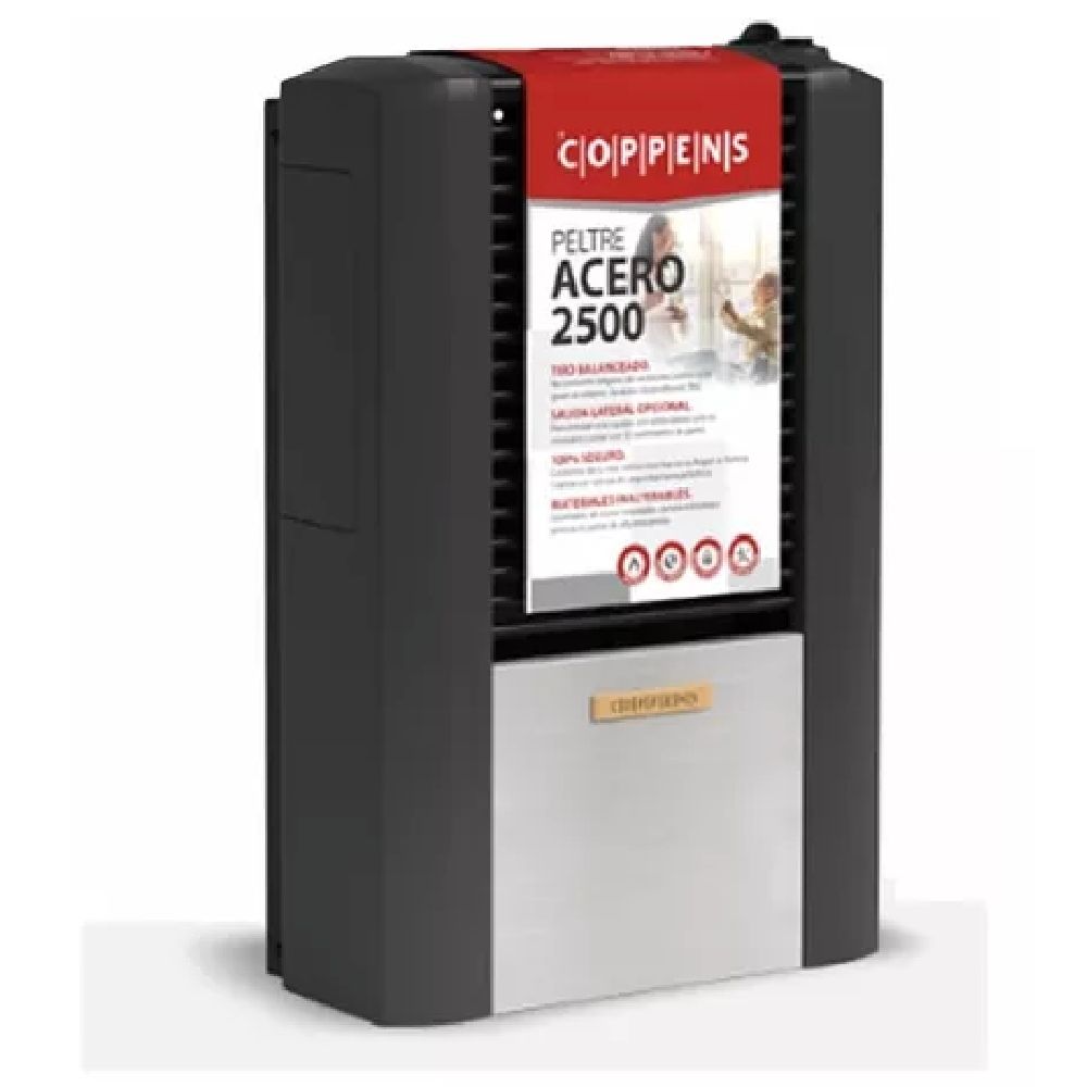 Calefactor a Gas TBU Coppens derecho Peltre Acero 2500