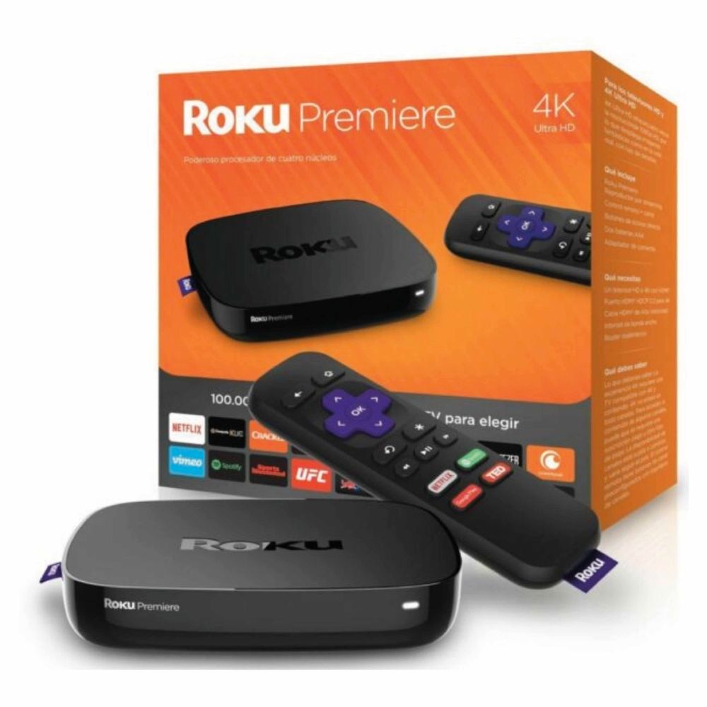 Reproductor Multimedia Roku Premiere 4K Con HDR De Alta Velocidad Y Control Remoto Simple - Foto 4