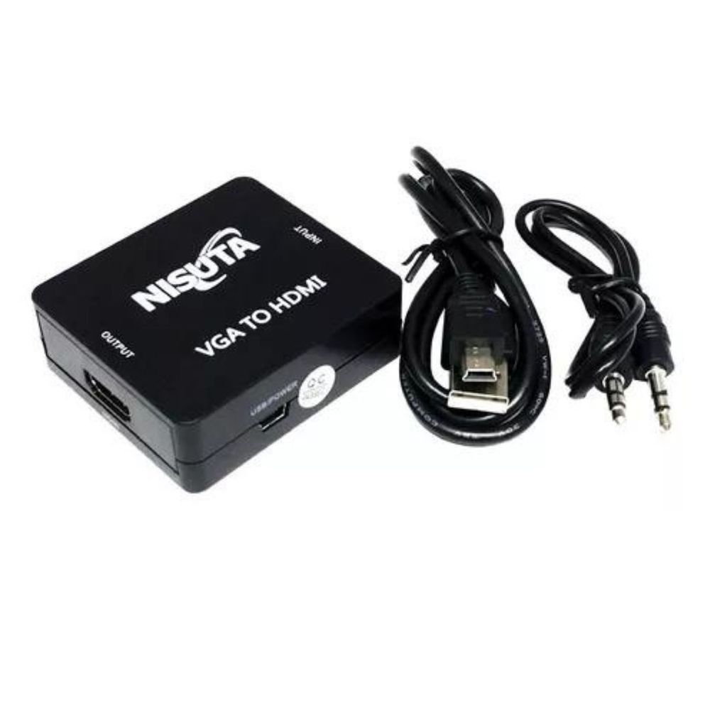 Hdmi 1080p Conversor Hdmi A Vga Nisuta Conversor Nisuta Vga A Hdmi
