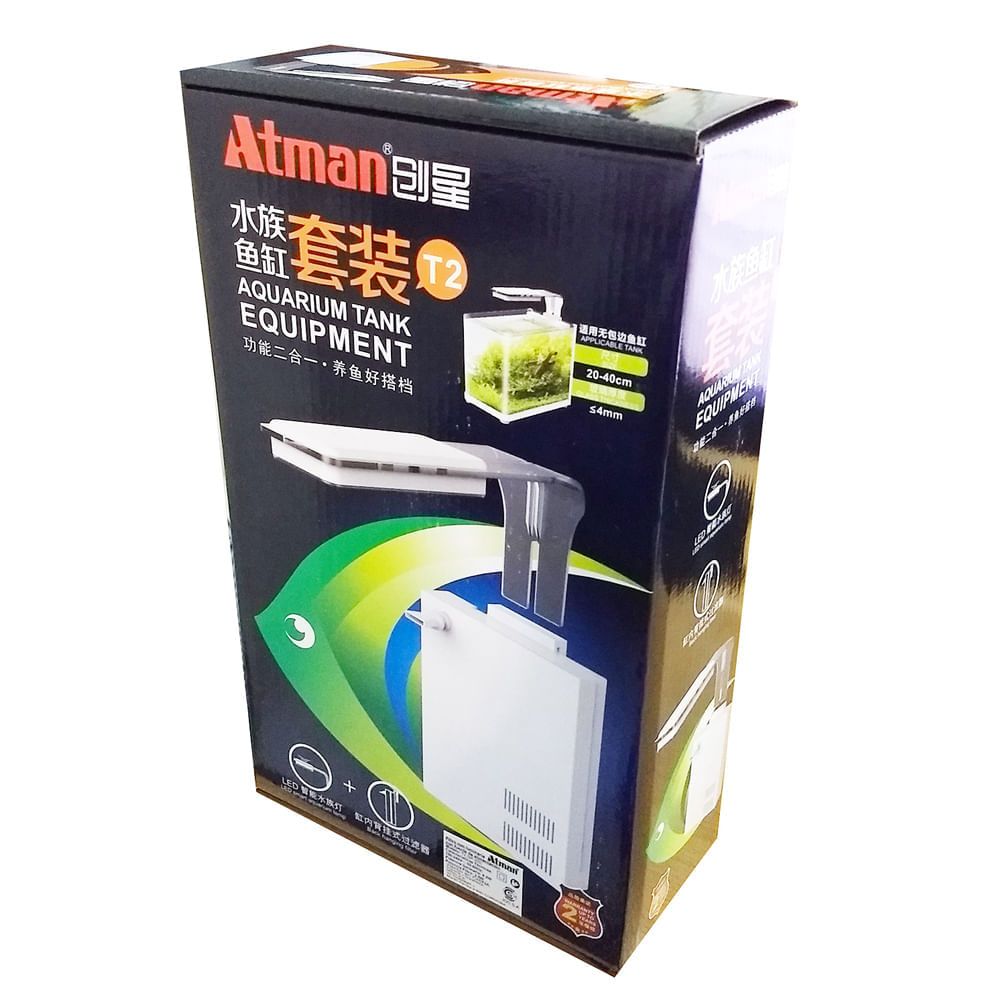Filtro Interno Atman Con Luz Led 200 Lts/H