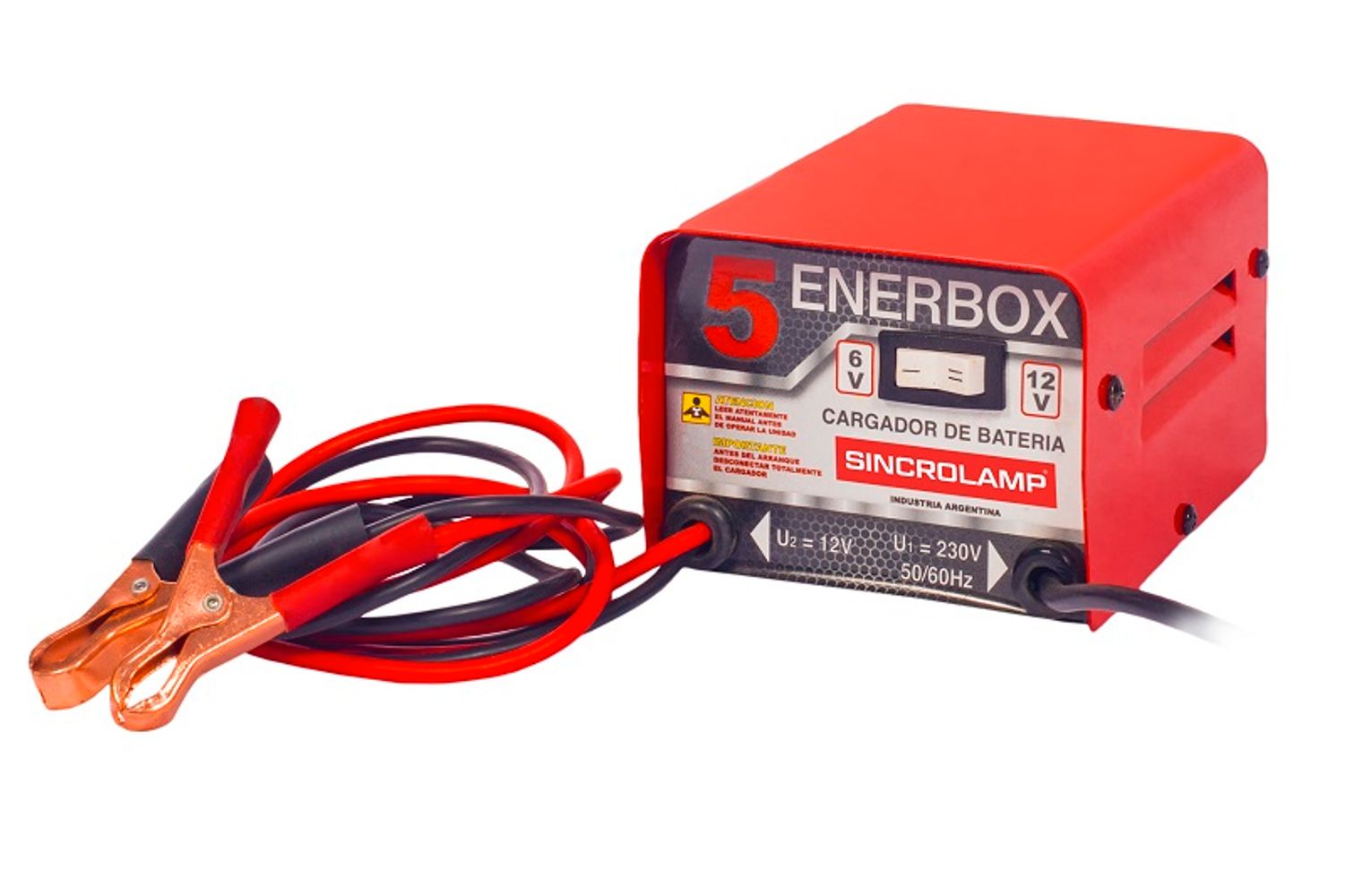 Detallado federación Persona especial Cargador de Baterias Sincrolamp Enerbox 5 3 amp 6/12v Rojo