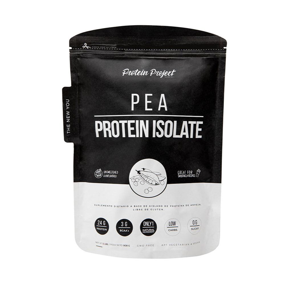 Vegan Pea Protein Isolate 2lb SaborSin Sabor Protein Project