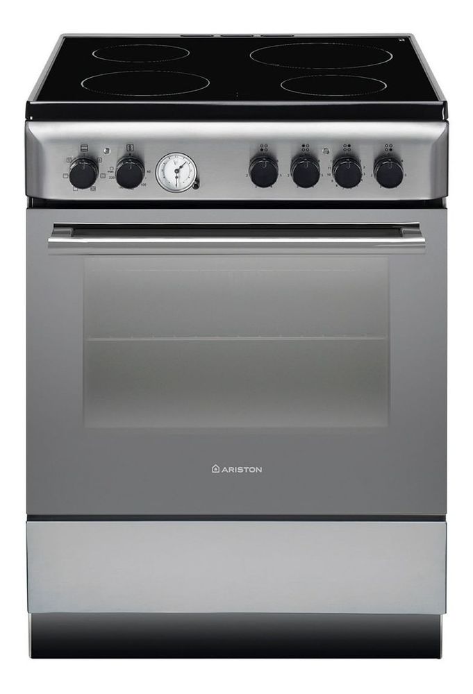 Cocina Ariston A6v530 Eléctrica 4 Hornallas Acero Inox