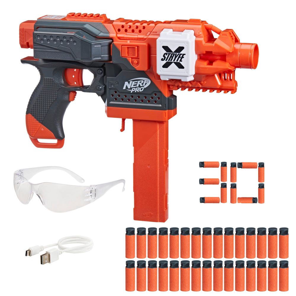 NERF Pro Stryfe X Dart Lanzador semiautomático,