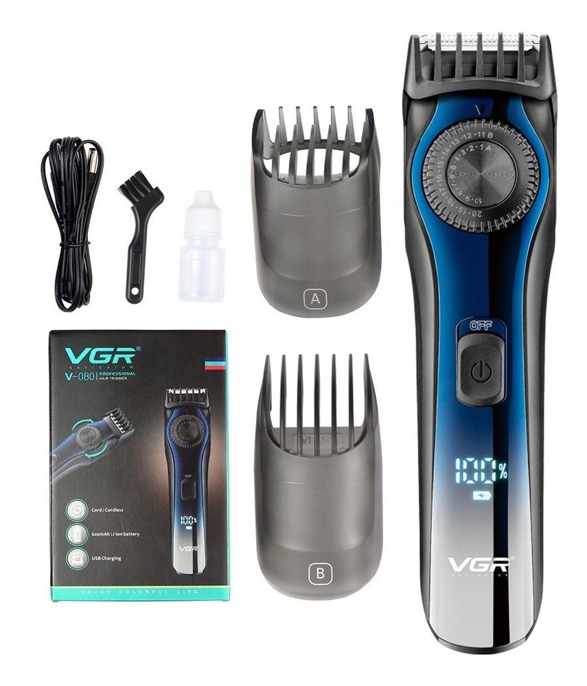 Maquina Corta Pelo Trimmer Vgr V Barba Recargable Usb