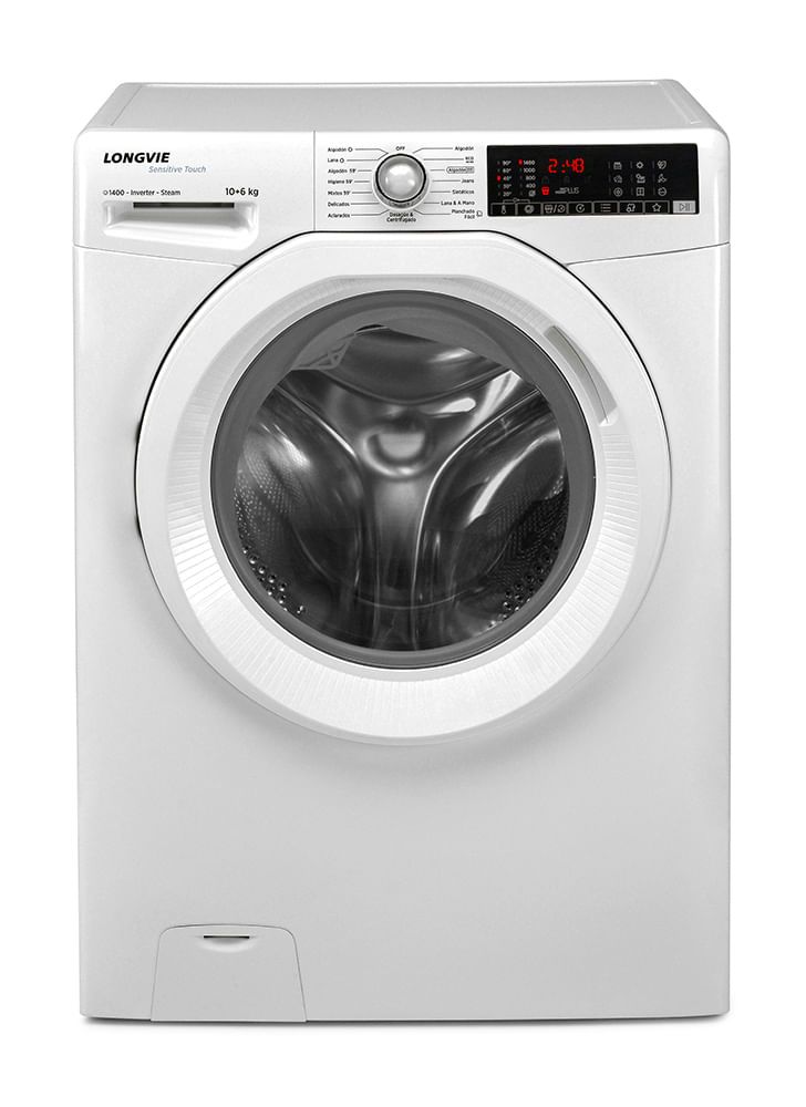 Lavasecarropas Longvie Inverter Blanco L3D41066DMB 10kg/6kg 1400rpm