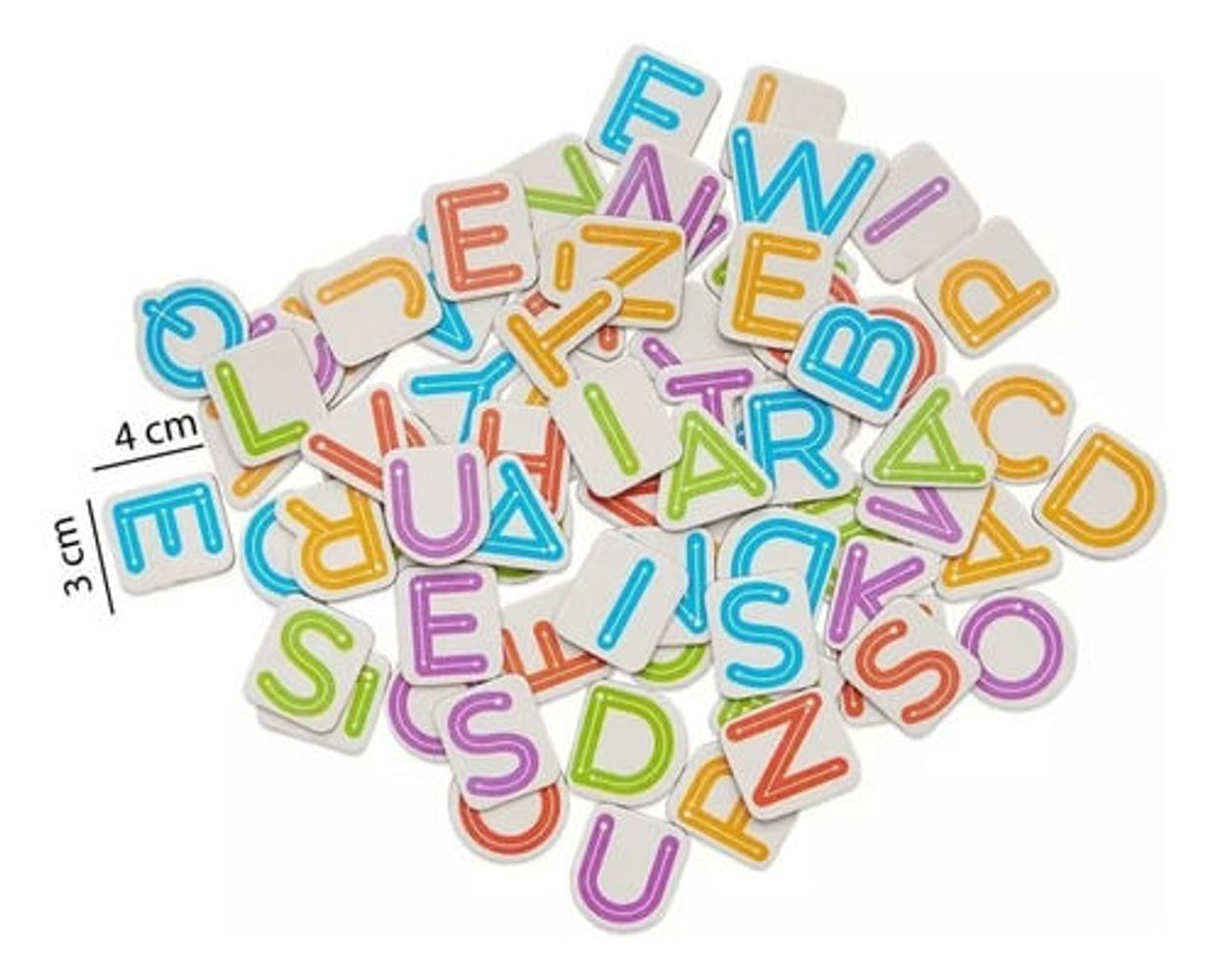 Letras Imantadas Infantiles Didactico 72 Piezas 90679 Plan Z