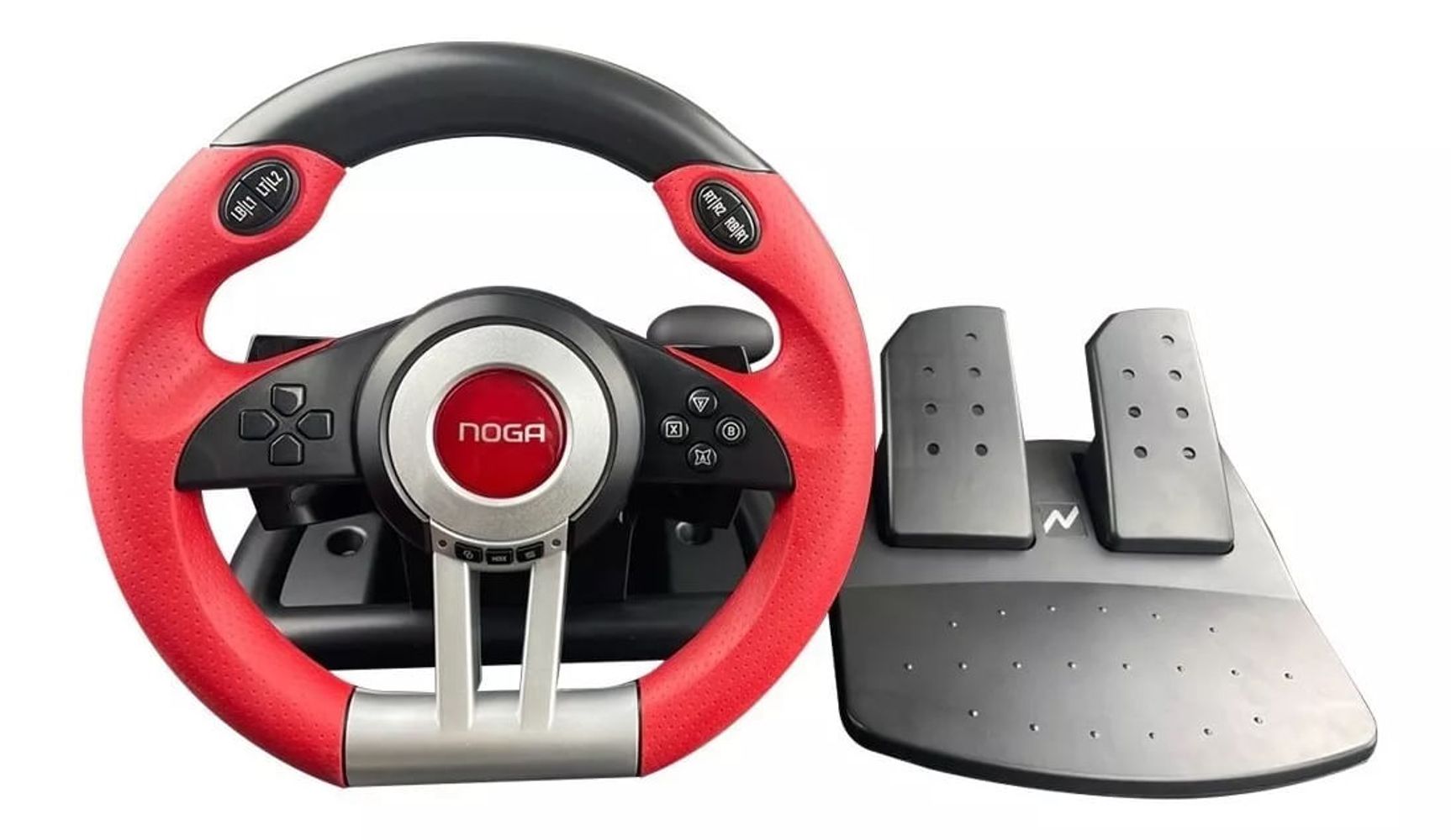 volante de carreras con pedales shifter y vibración Xbox X/S,PS4