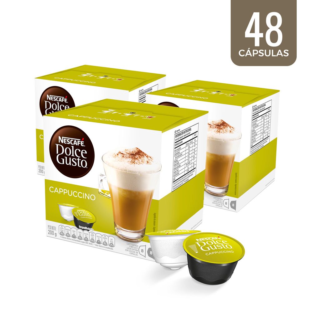 Pack 3 Cajas de Cappucino Nescafé Dolce Gusto