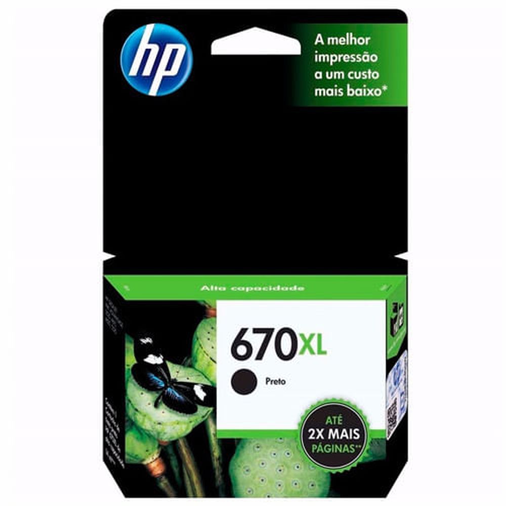 Cartucho De Tinta Hp Xl Cz Al Negro Original