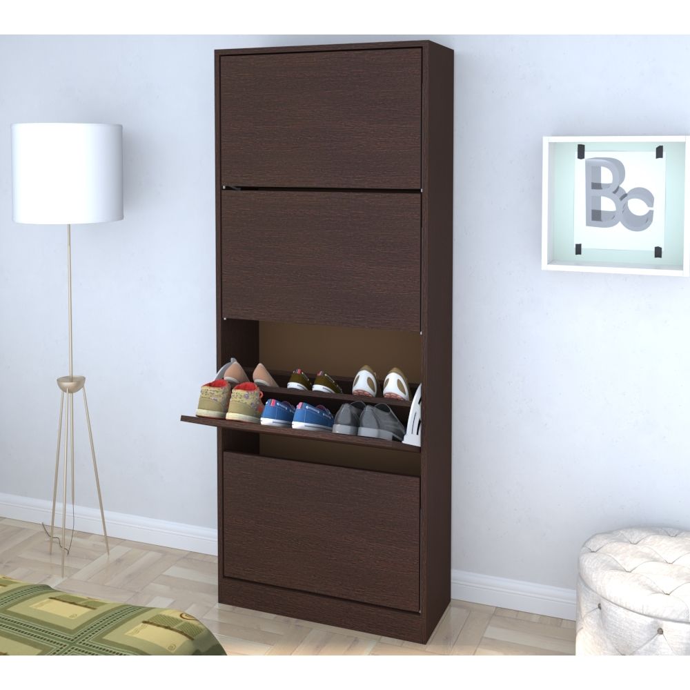 Botinero Zapatero Organizador de Calzado 4 Puertas 24 Pares