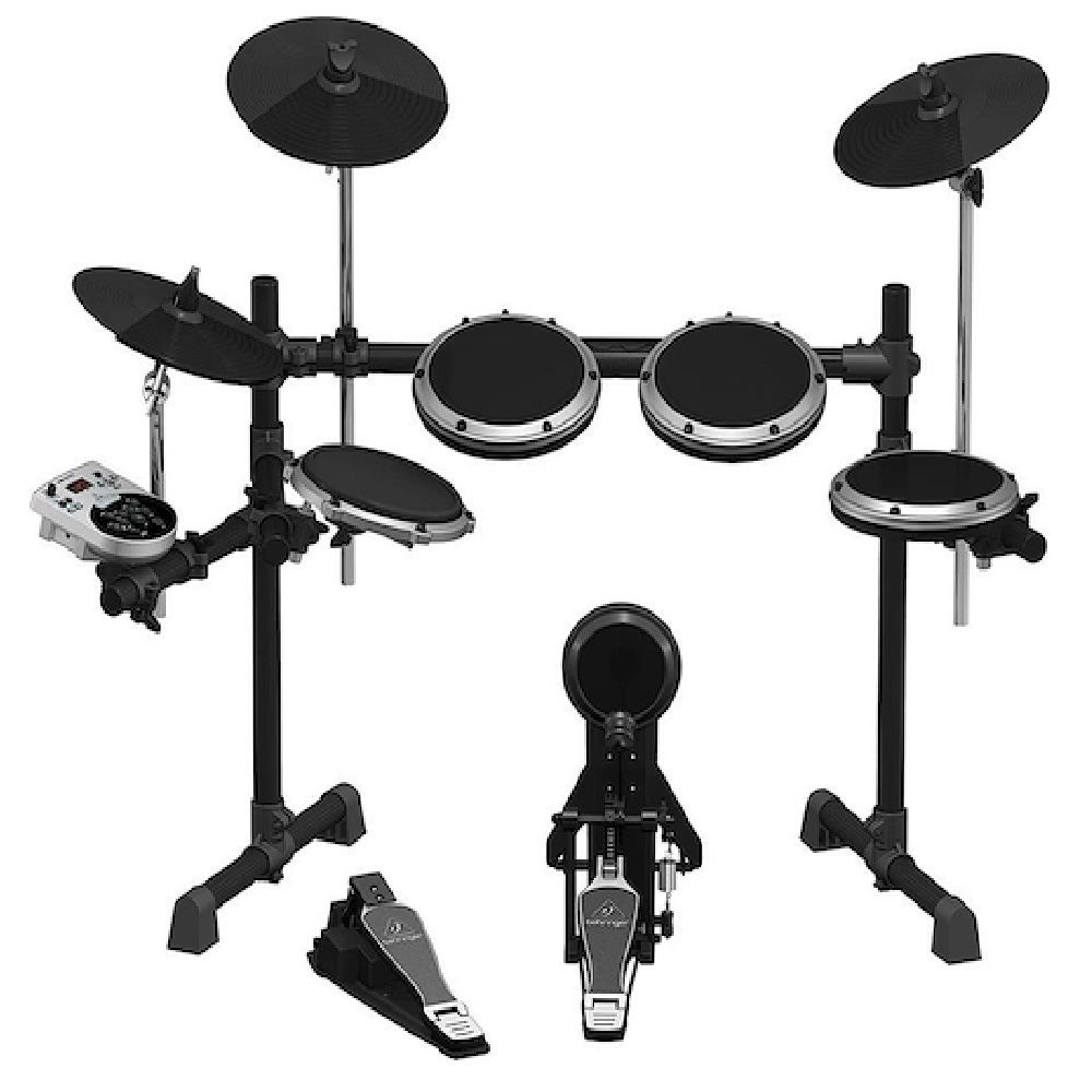 Bateria Electrónica Sensible de 8 Cuerpos USB MIDI + Pedal de bombo