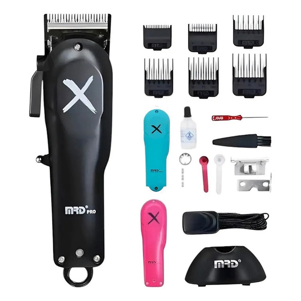 Clipper Profesional Mrdpro Barberia Super Torque Motor Negro