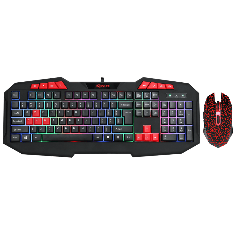 Combo Gamer Strike Me Teclado + Mouse Multicolor Mk-503 Kit