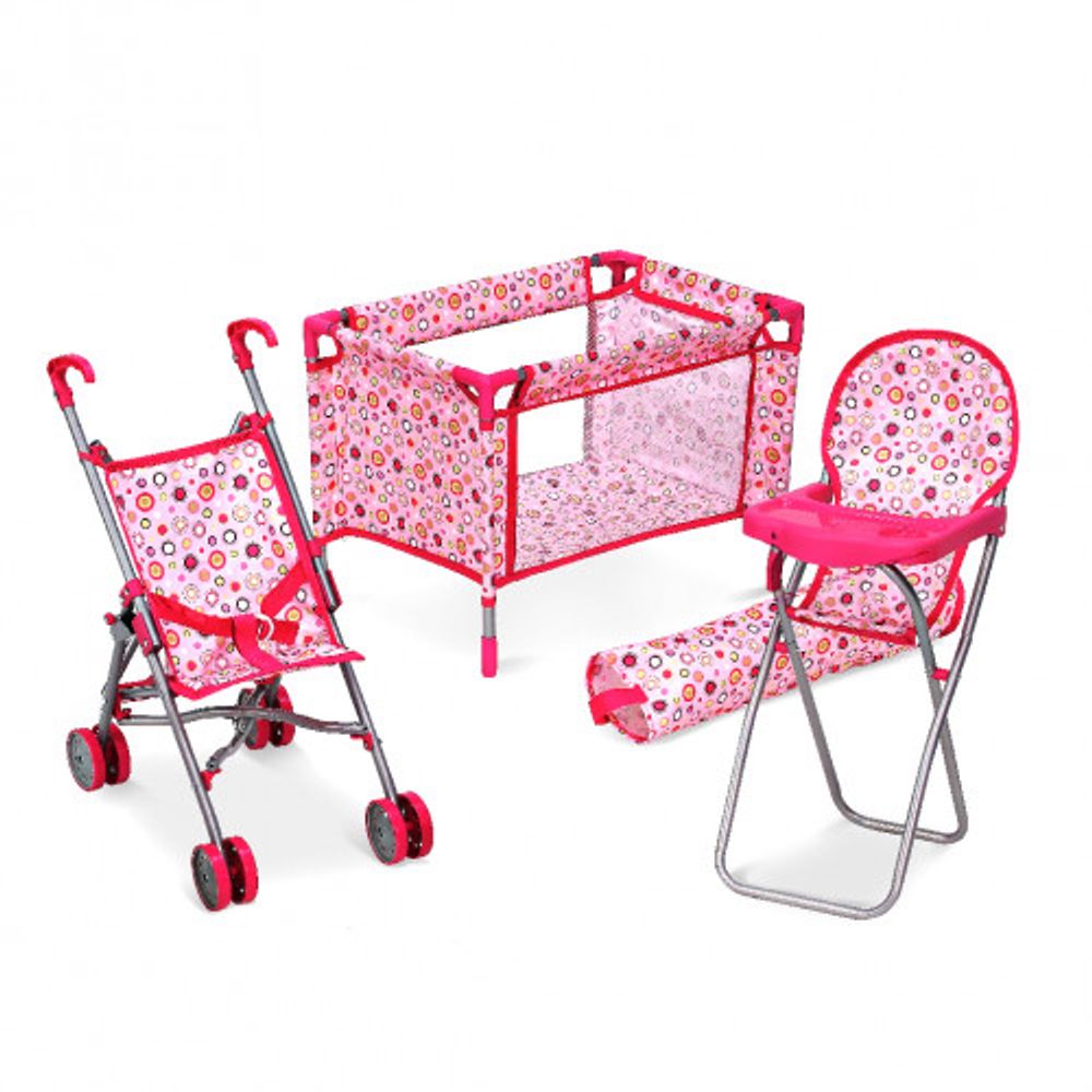 Drim Cochecito MuÃ±ecas Casa MuÃ±ecas Plegable Carrito MuÃ