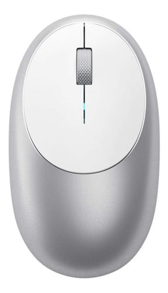 Mouse Wireless Bluetooth Satechi M1 - Ricaricabile USB-C Per Mac E IPad - Design Ergonomico (Argento)