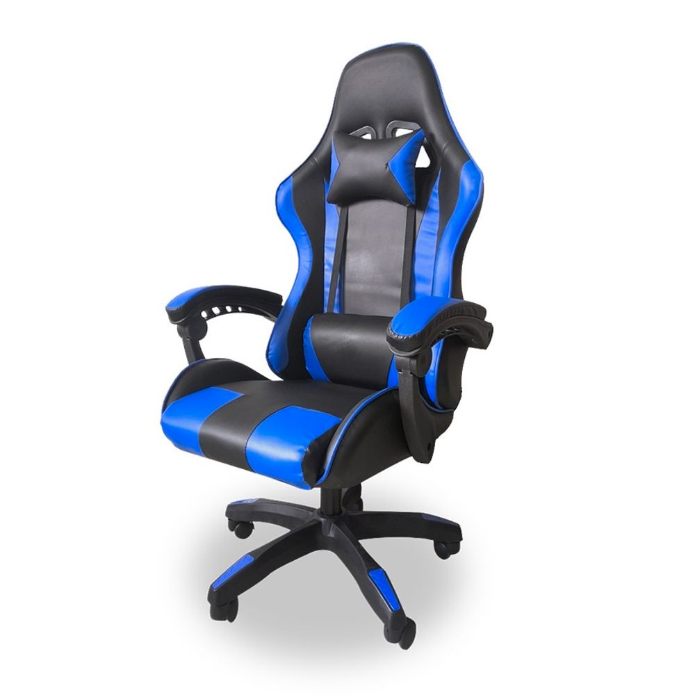 Silla Gamer Color Azul y Negro