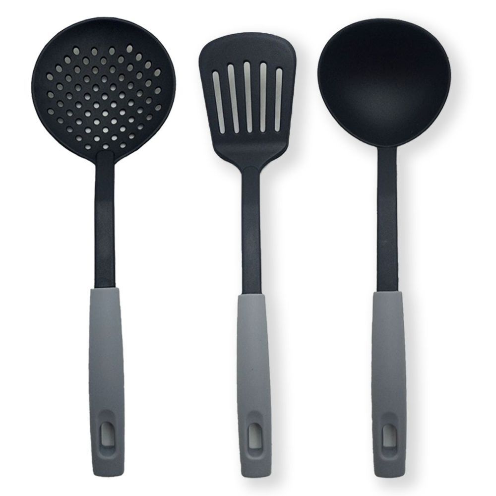 Set X6 Utensilios Cocina Nylon Cucharón Espumadera Espatula