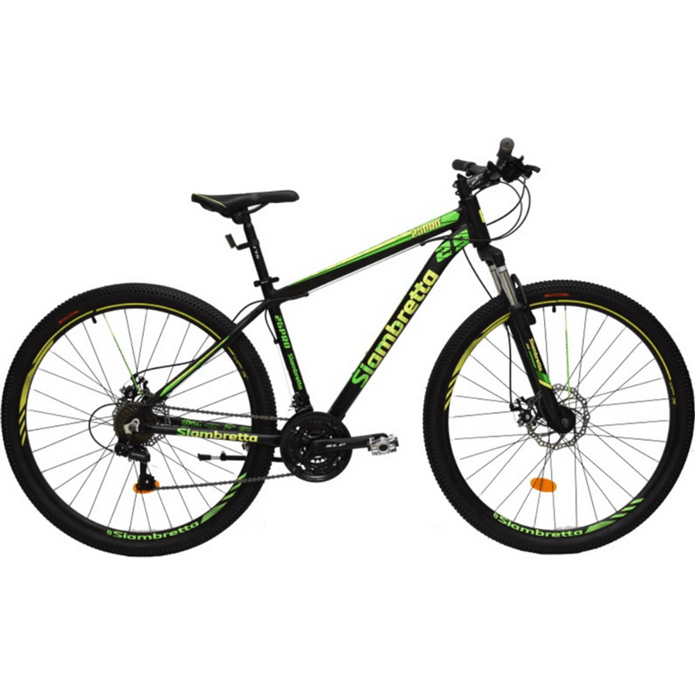 Bicicleta Rodado 29 Mountain Bike Color NegroVerde MTB 25 PRO SIAMBRETTA