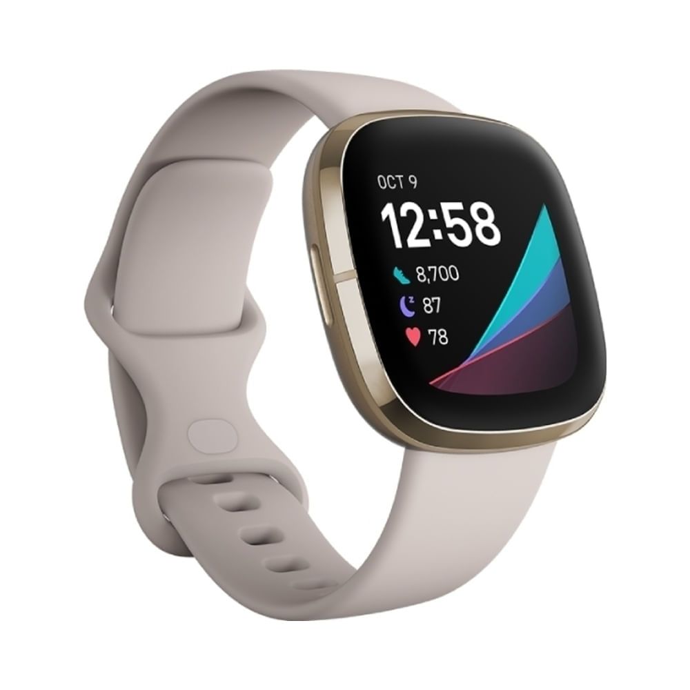 Smart Watches - Fravega - Smartwatch Fitbit Sense - Lunar WhiteSoft Gold  Stainless Steel Pesos: $54.999 - Yoper Argentina