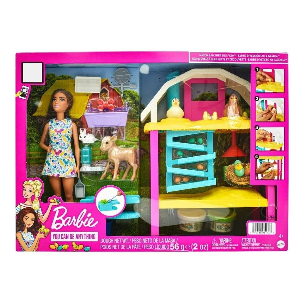 Muneca Barbie Y Su Granja Con Accesorios Mattel
