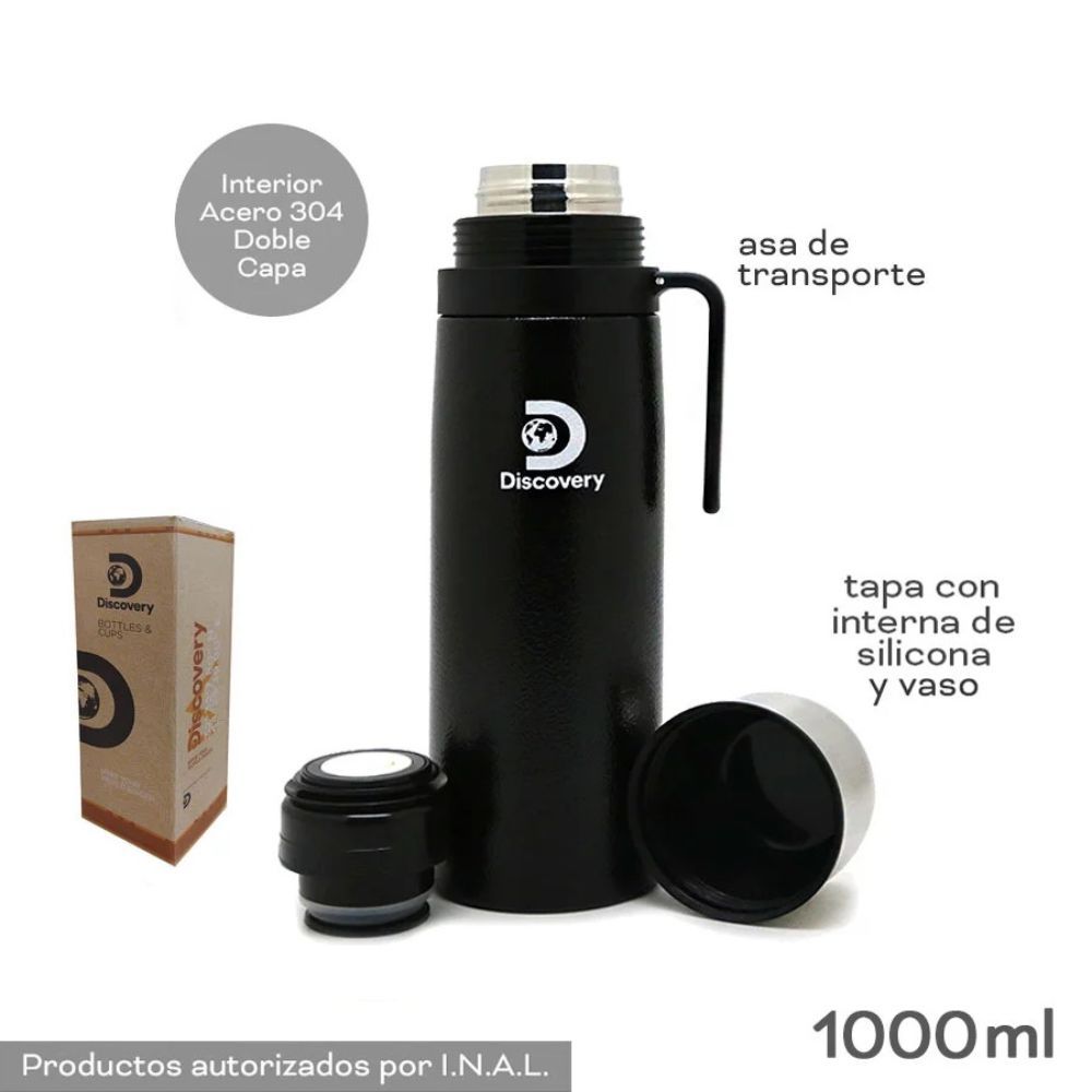 Cantimplora Termo Botella Líquidos Deportiva Aria 600 ml Acero