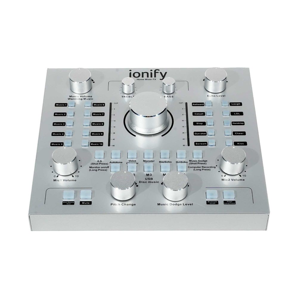 Interfaz De Audio Ionify Home Mixer FX Usb Grabacion Bluetooth Streaming