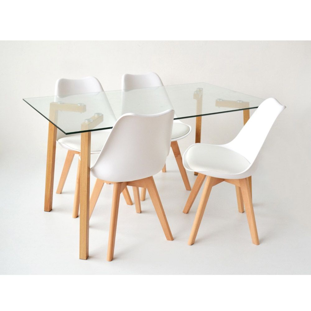 Juego de Comedor Tribeca Mesa Mumbai + 4 Sillas