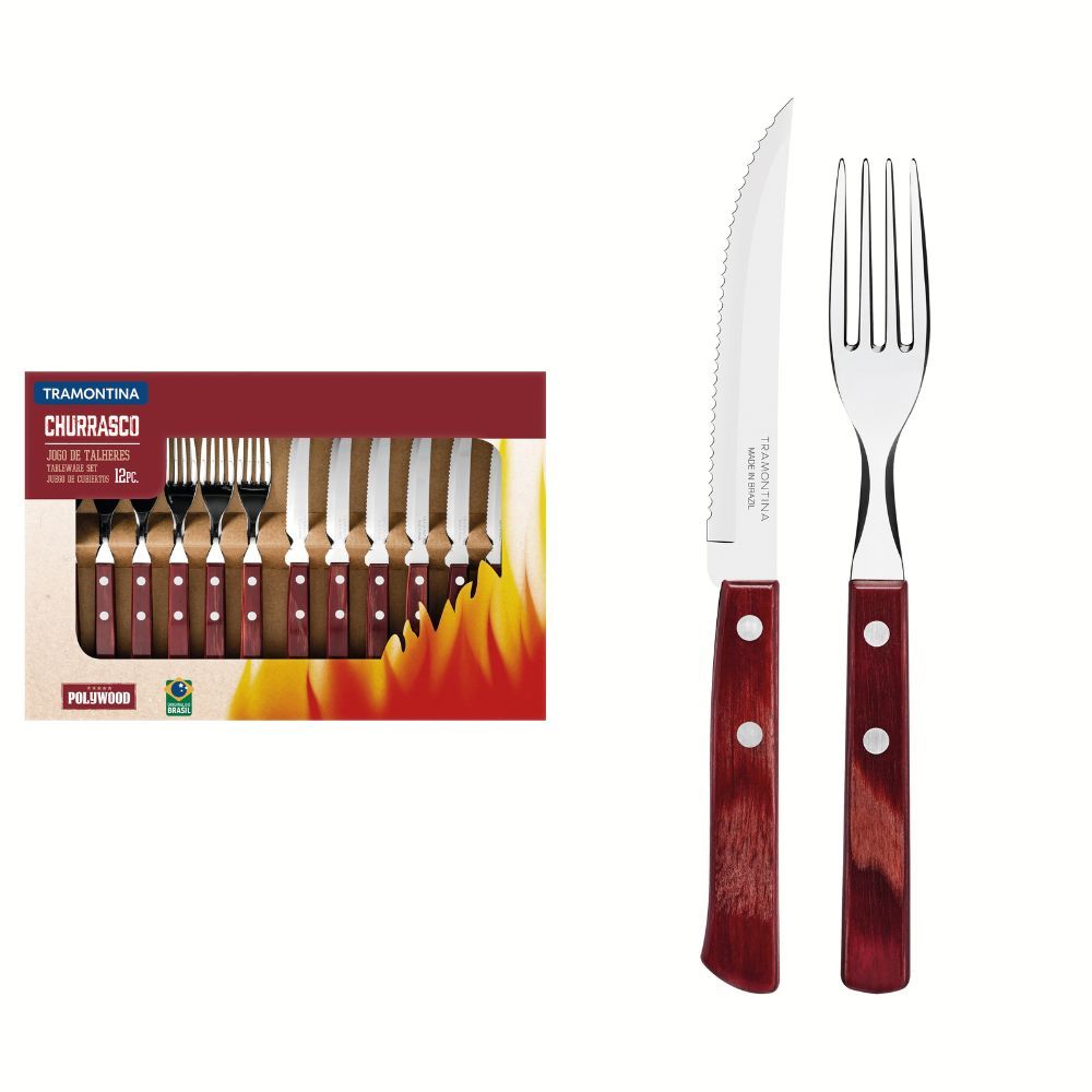 Cuchillo profesional para Chef 12 pulgadas rojo Tramontina