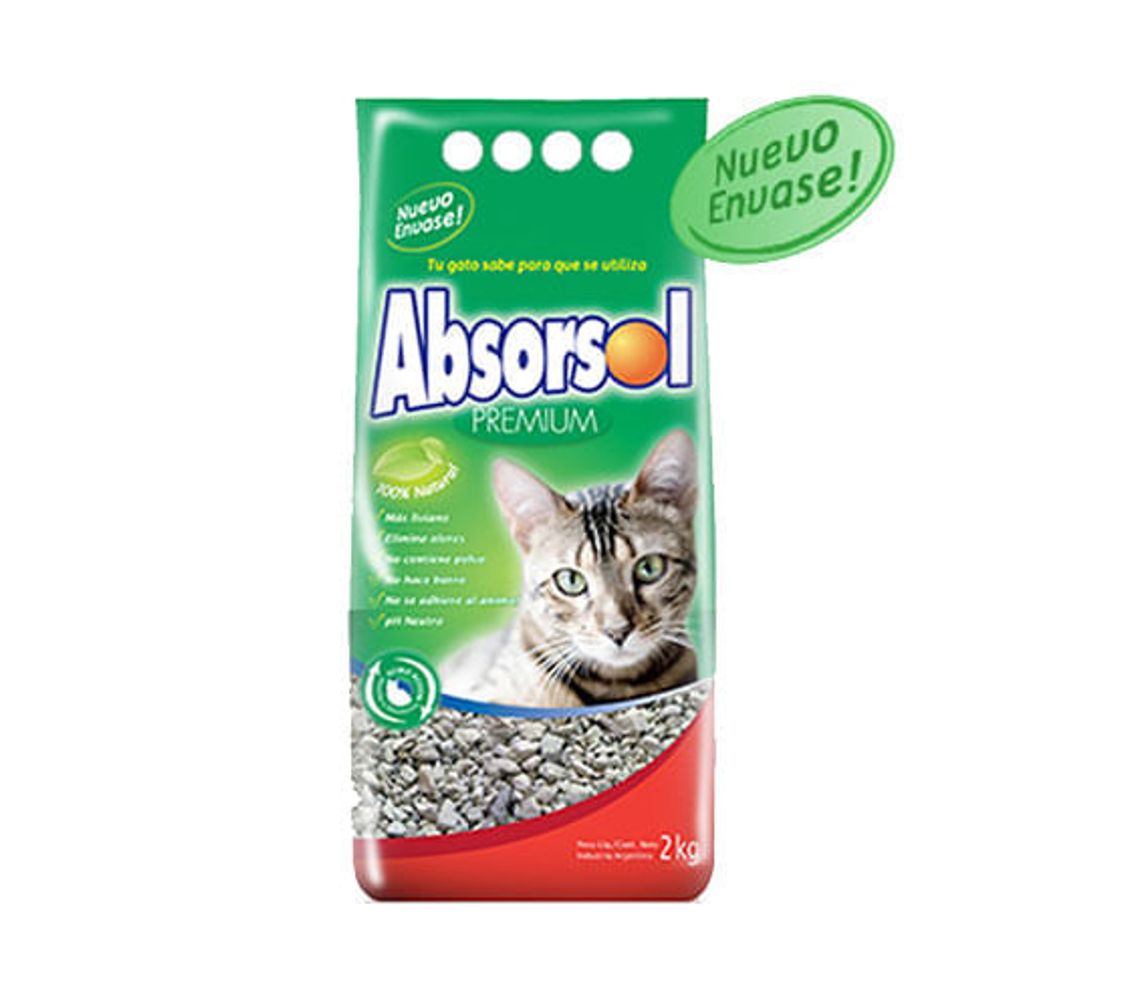 Piedritas Sanitarias Gato Absorsol Premium Kg