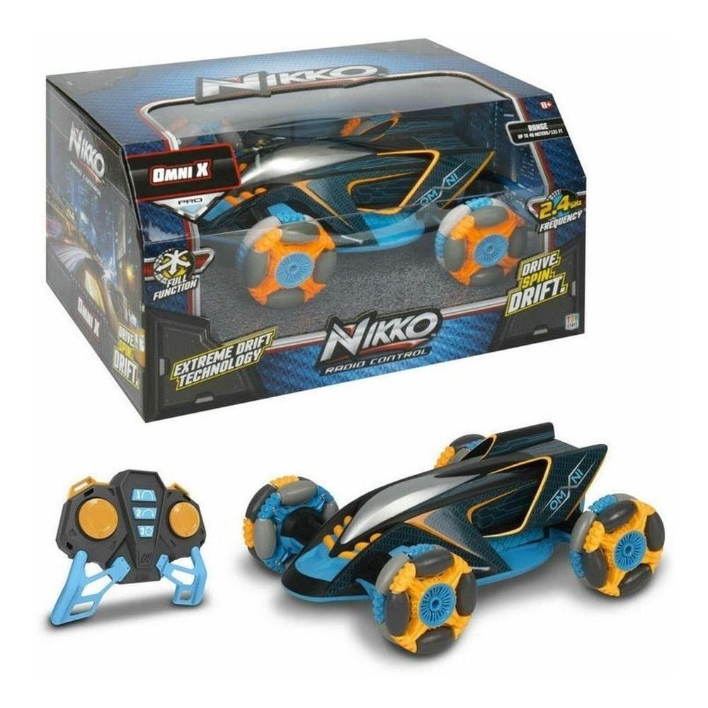 Nikko Bandai Omni X – Auto Radiocomandata Blu Con Tecnologia 2.4 GHz, Doppio Motore E Trazione 4x4. Raggiunge I 14 Km/h. Batteria LiFe-PO4 Inclusa E Caricabatterie USB. Pronta All'uso. Perfetta Per Gare Fino A 10 Giocatori. - 2
