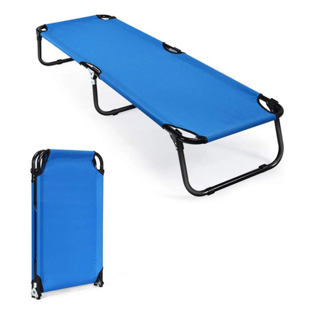 Gymax Catre De Camping Plegable Portátil Ultraligero Para Ad Color