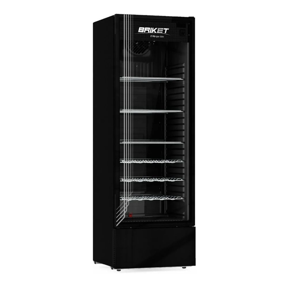 Heladera Negra Heladera Exhibidora Negra Vertical Master 4300 417 Lt Controlador ...