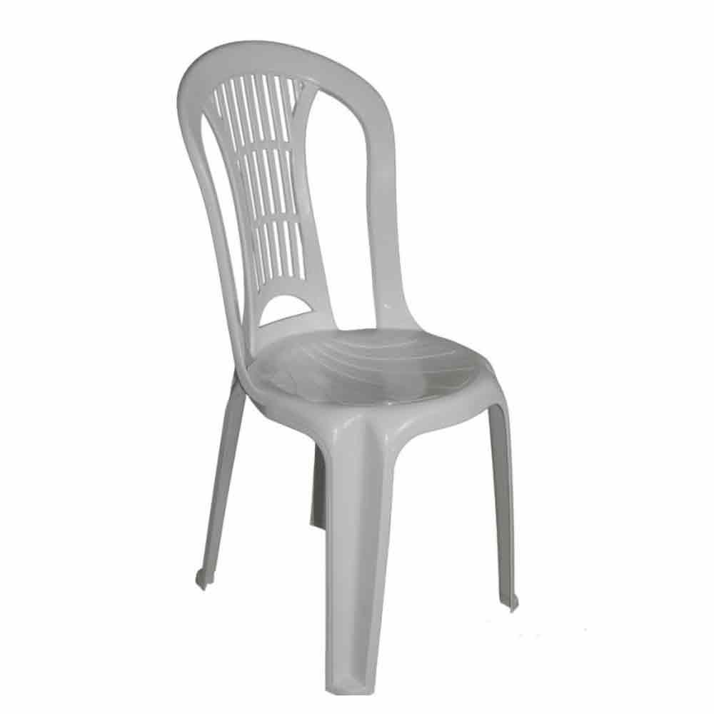 Silla Reina Plastico Mascardi Color Blanco