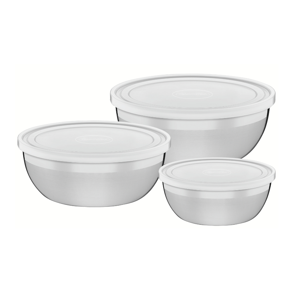 Tramontina Batterie de cuisine 8 pièces en acier inoxydable triple épaisseur avec couvercles, casseroles et poêles | Place Rosemère